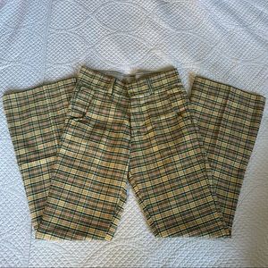 Plaid Flare Pants